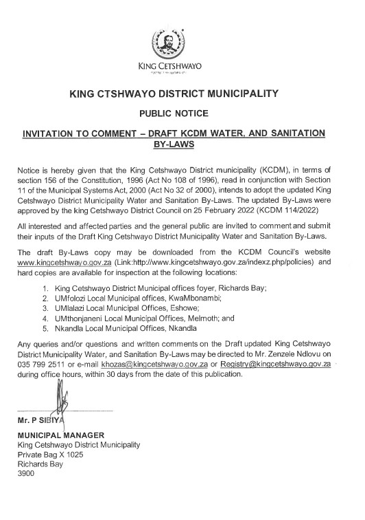 draft bylaws advert