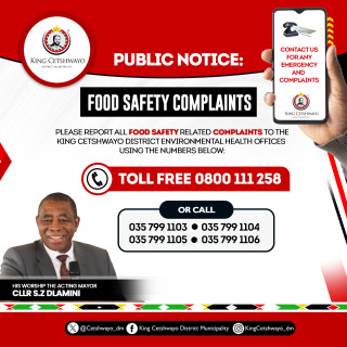 REPORT FOOD SAFETY CONCERNS