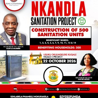NKANDLA SANITATION PROJECT CONSTRUCTION OF 500 UNITS
