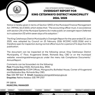 OVERSIGHT REPORT 2024_2025 FOR PUBLIC COMMENT