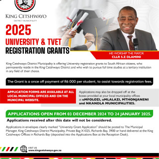 TERTIARY REGISTRATION GRANTS